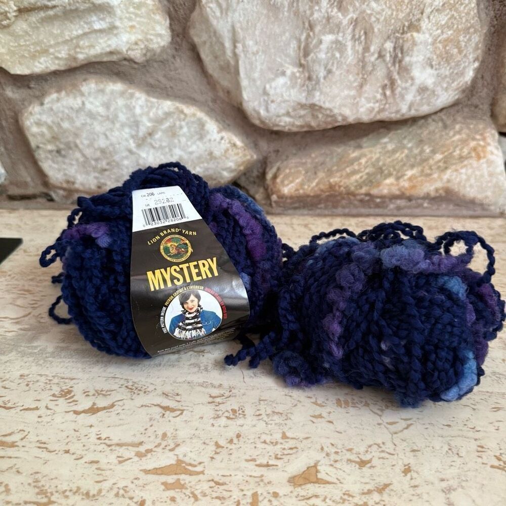 Lion brand mystery yarn  lapis